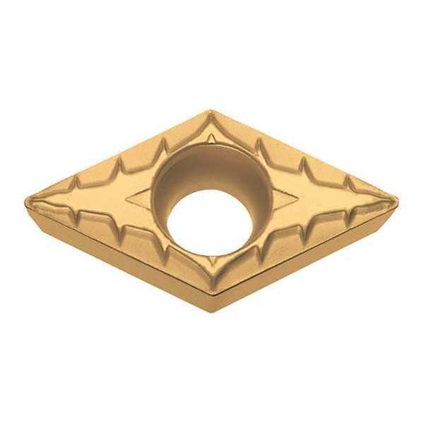 Diamond Turning Insert, Diamond, 3/8 in, DCMT, 55  Degrees, 1/64 in, Carbide