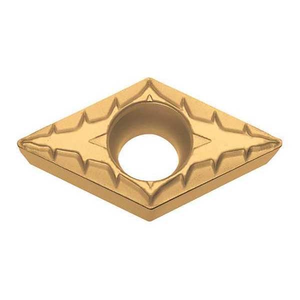 Diamond Turning Insert, Diamond, 3/8 in, DCMT, 55  Degrees, 1/32 in, Carbide