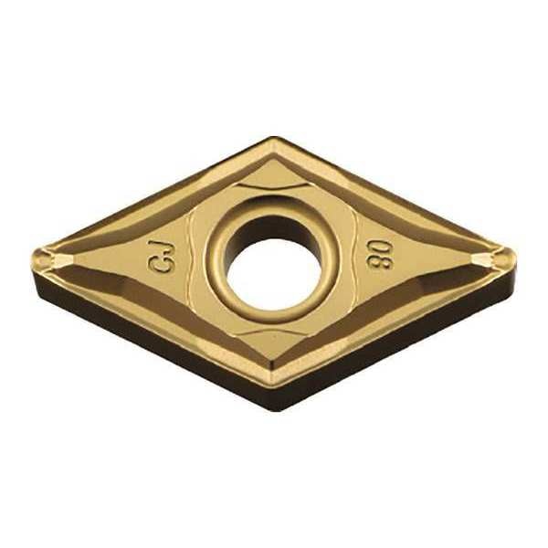 Diamond Turning Insert, Diamond, 1/2 in, DNMG, 55  Degrees, 1/32 in, Carbide