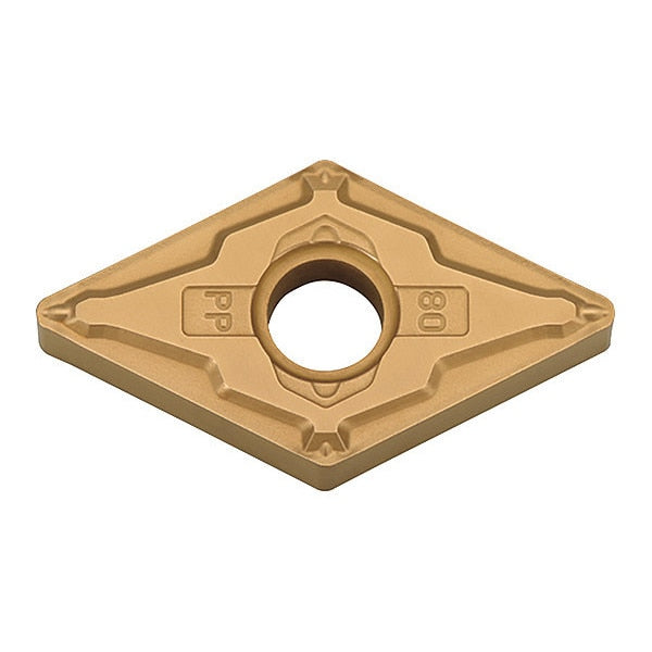 Diamond Turning Insert, Diamond, 1/2 in, DNMG, 55  Degrees, 0.0080 in, Carbide