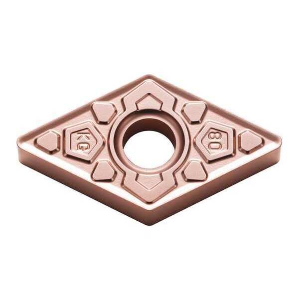 Diamond Turning Insert, Diamond, 1/2 in, DNMG, 55  Degrees, 1/64 in, Carbide
