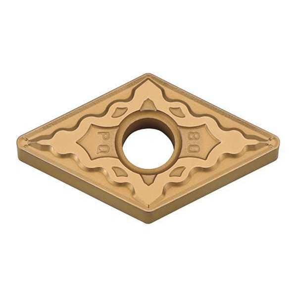 Diamond Turning Insert, Diamond, 1/2 in, DNMG, 55  Degrees, 1/64 in, Carbide