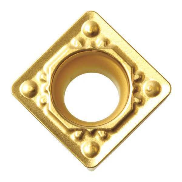 Square Turning Insert, Square, 3/8 in, SCMT, 1/64 in, Carbide