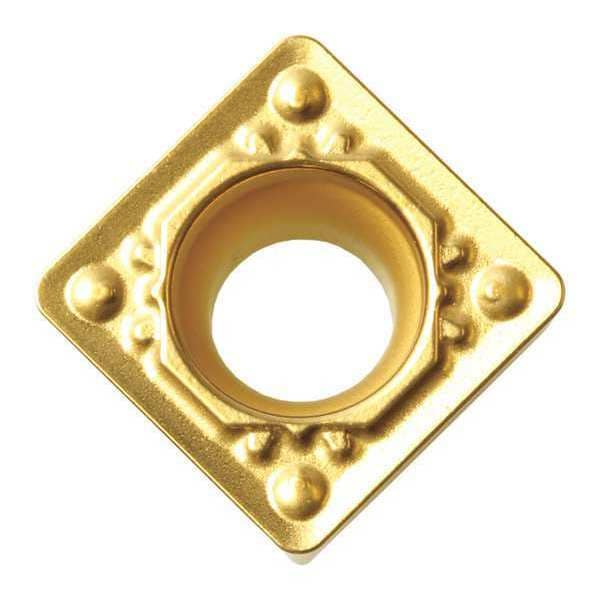 Square Turning Insert, Square, 3/8 in, SCMT, 1/32 in, Carbide