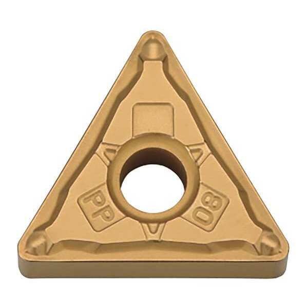 Triangle Turning Insert, Triangle, 3/8 in, TNMG, 0.0156 in, Carbide