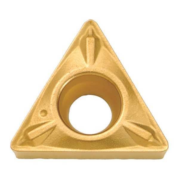 Triangle Turning Insert, Triangle, 1/4 in, TCMX, 0.0156 in, Carbide