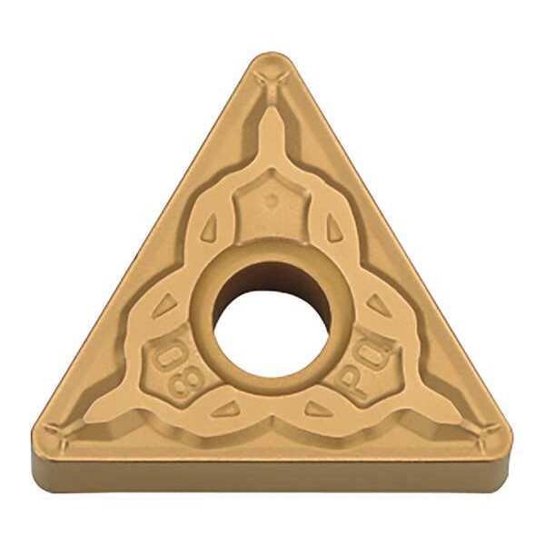 Triangle Turning Insert, Triangle, 3/8 in, TNMG, 0.0156 in, Carbide