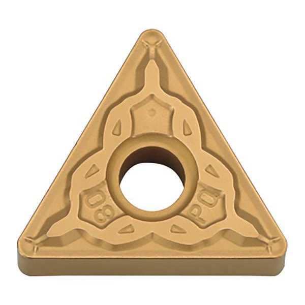 Triangle Turning Insert, Triangle, 3/8 in, TNMG, 0.0156 in, Carbide