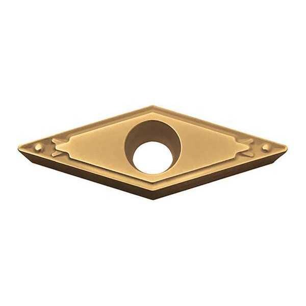 Diamond Turning Insert, Diamond, 3/8 in, VCMT, 35  Degrees, 1/32 in, Carbide