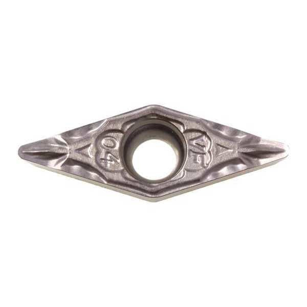 Diamond Turning Insert, Diamond, 3/16 in, VCMT, 35  Degrees, 1/64 in, Carbide