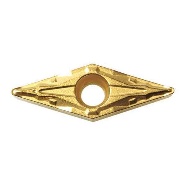 Diamond Turning Insert, Diamond, 3/8 in, VBMT, 35  Degrees, 1/64 in, Carbide