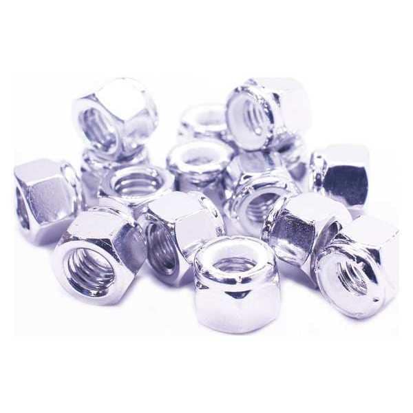 Nylon Insert Lock Nut, M3-0.50, 316 Stainless Steel, Not Graded, NL-19, 4 mm Ht, 100 PK