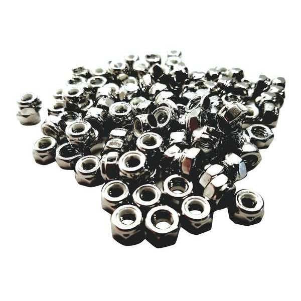Nylon Insert Lock Nut, M8-1.25, 316 Stainless Steel, Not Graded, NL-19, 8 mm Ht, 50 PK