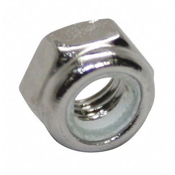 Nylon Insert Lock Nut, M3-0.50, 316 Stainless Steel, Not Graded, NL-19, 4 mm Ht, 100 PK
