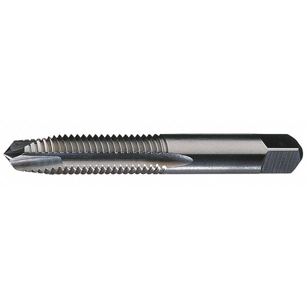 Spiral Point Tap, #6-32, Plug, UNF, 2 Flutes, Uncoated