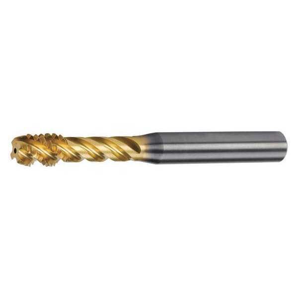 Spiral Flute Tap, M12-1.75, Semi-Bottoming, 4 Flutes, UNF
