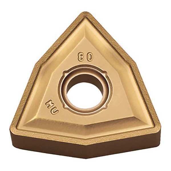 Turning Insert, Trigon, 1/2 in, WNMG, 1/32 in, Carbide