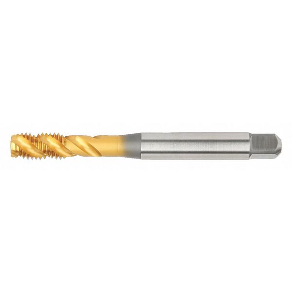 Spiral Flute Tap, M12-1.25, Semi-Bottoming, Metric Coarse, 3 Flutes