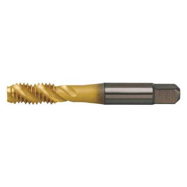 Spiral Flute Tap, M4-0.70, Semi-Bottoming, UNC, 3 Flutes, TiN