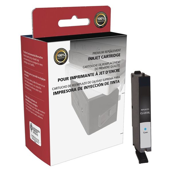 Ink Cartridge, Cyan, Remanufactured
