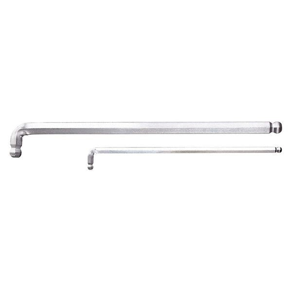 Metric Plain Ball Hex Key, 5 mm Tip Size, 6 1/2 in Long, 21/32 in Short