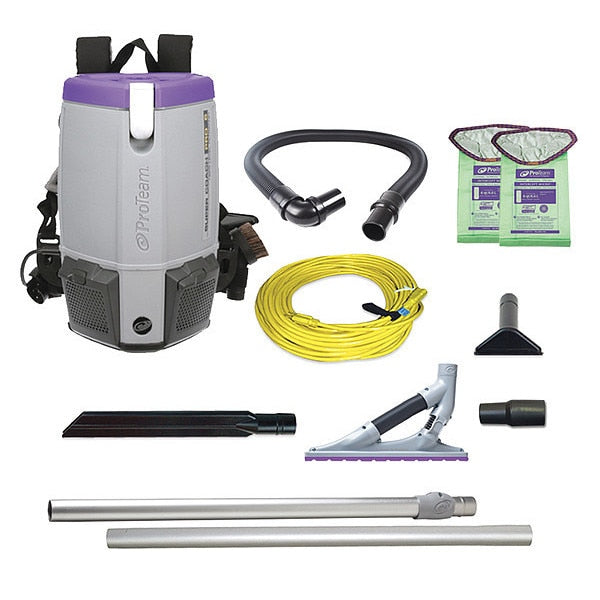 Super Coach Pro 6, 6 qt. Backpack Vacuum w/ ProBlade Carpet Tool Kit