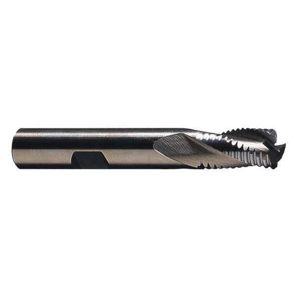 5-Flute Cobalt 8% Coarse Square Single Roughing End Mill Cleveland RG8 Bright 1