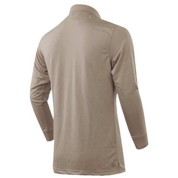 Womens Polo, Size 2XL, Silver Tan
