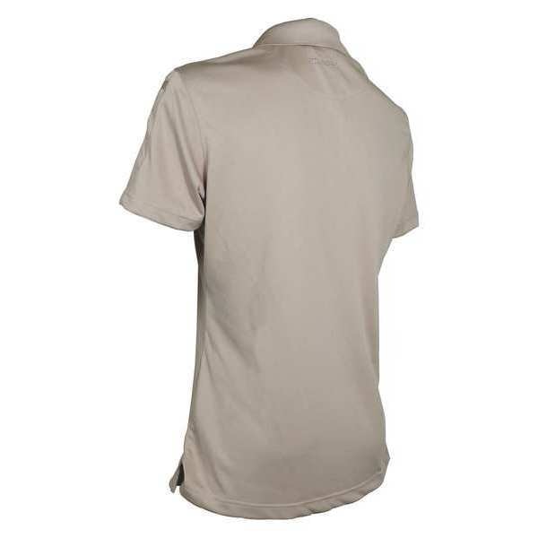 Womens Polo, Size M, Silver Tan
