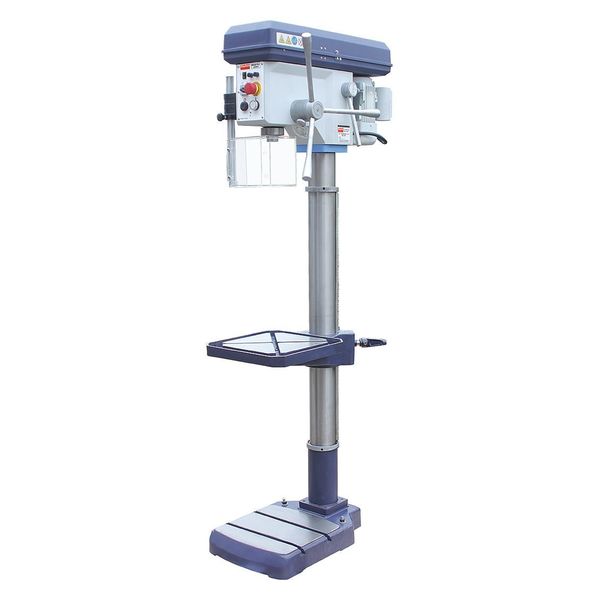 Floor Drill Press, Belt Drive, 1 hp, 120 V, 15 3/4 in Swing, 16 Speed