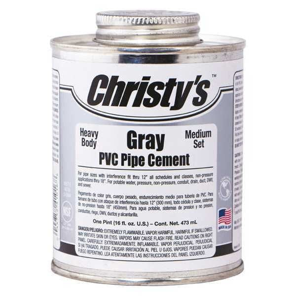 Pipe Cement, Gray, 16 oz.