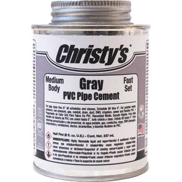 Pipe Cement, Gray, 8 oz.