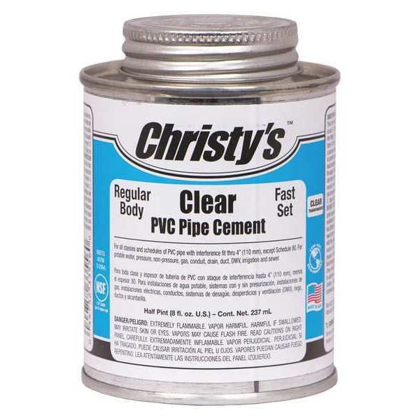 Pipe Cement, Clear, 8 oz.