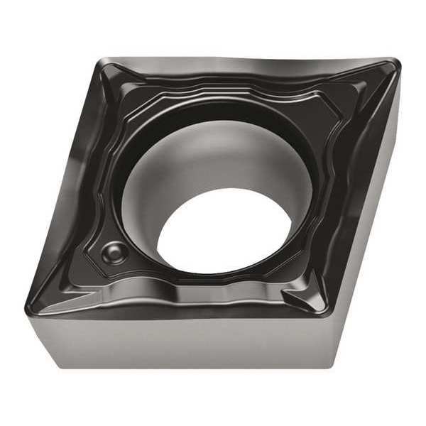 Diamond Turning Insert, Diamond, 1/4 in, CCMT, 80  Degrees, 1/32 in, Carbide