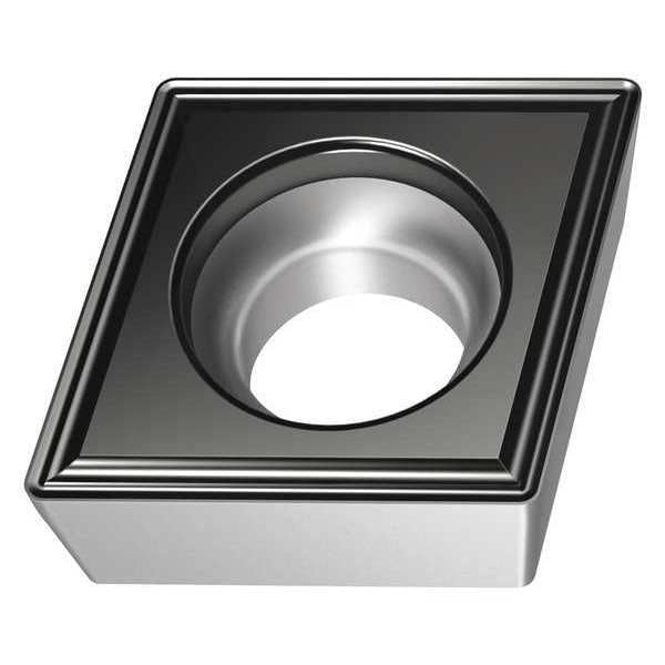 Diamond Turning Insert, Diamond, 1/4 in, CCMT, 80  Degrees, 1/64 in, Carbide