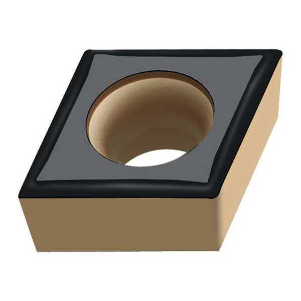 Diamond Turning Insert, Diamond, 3/8 in, CCGT, 80  Degrees, 1/64 in, Carbide