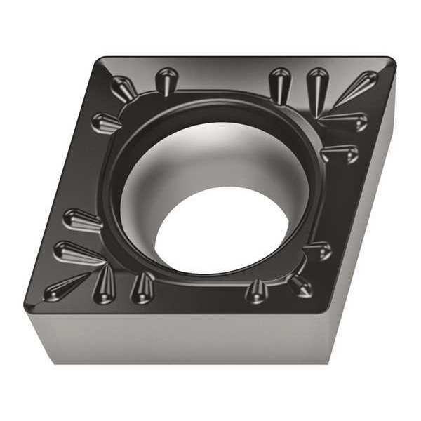 Diamond Turning Insert, Diamond, 1/2 in, CCMT, 80  Degrees, 1/32 in, Carbide