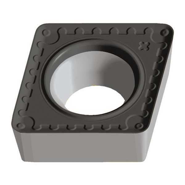 Diamond Turning Insert, Diamond, 1/2 in, CCMT, 80  Degrees, 1/32 in, Carbide