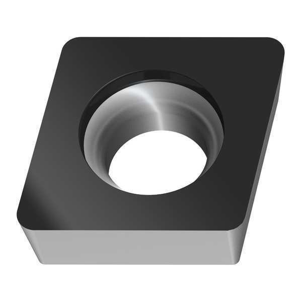 Diamond Turning Insert, Diamond, 1/4 in, CCMW, 80  Degrees, 1/64 in, Carbide