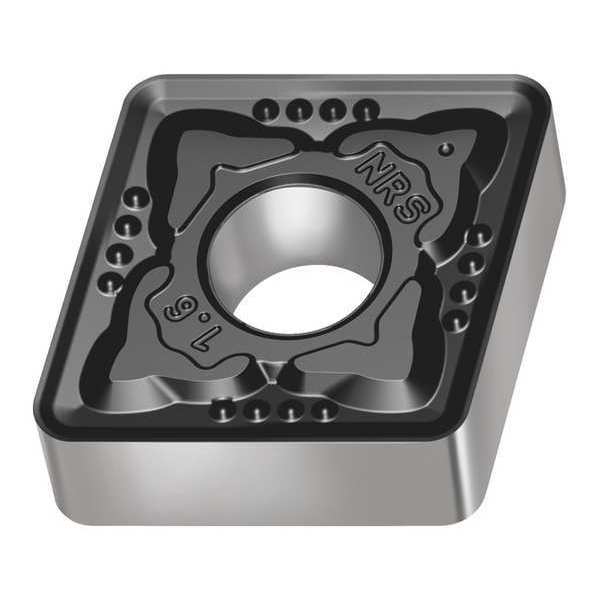 Diamond Turning Insert, Diamond, 1/2 in, CNMG, 80  Degrees, 1/32 in, Carbide