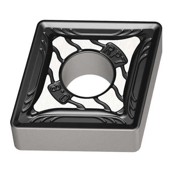 Diamond Turning Insert, Diamond, 5/8 in, CNMG, 80  Degrees, 3/64 in, Carbide
