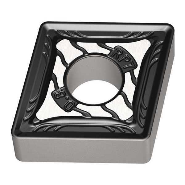 Diamond Turning Insert, Diamond, 5/8 in, CNMG, 80  Degrees, 3/64 in, Carbide