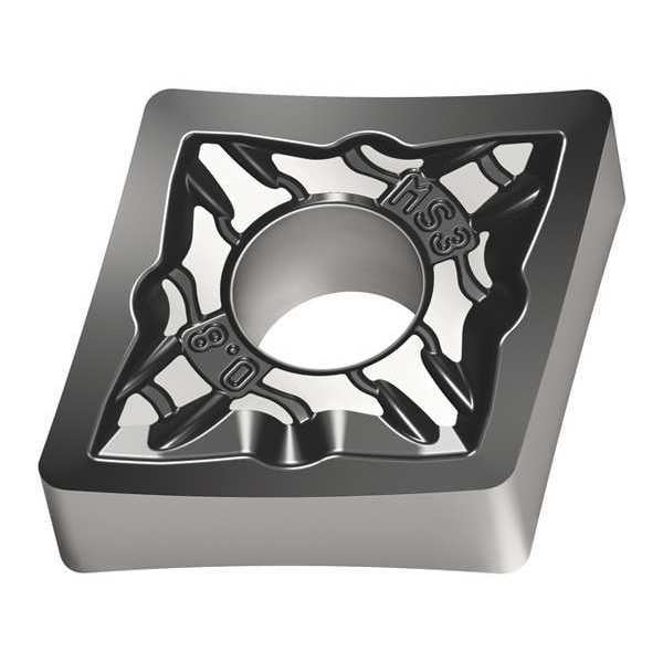 Diamond Turning Insert, Diamond, 1/2 in, CNMG, 80  Degrees, 1/32 in, Carbide