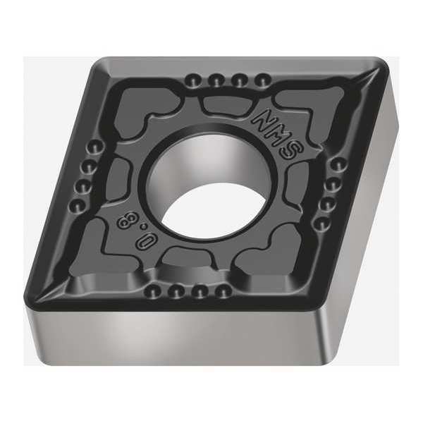 Diamond Turning Insert, Diamond, 1/2 in, CNMG, 80  Degrees, 1/64 in, Carbide