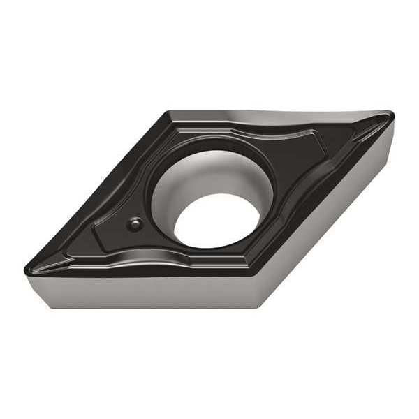 Diamond Turning Insert, Diamond, 3/8 in, DCMT, 55  Degrees, 0.0080 in, Carbide
