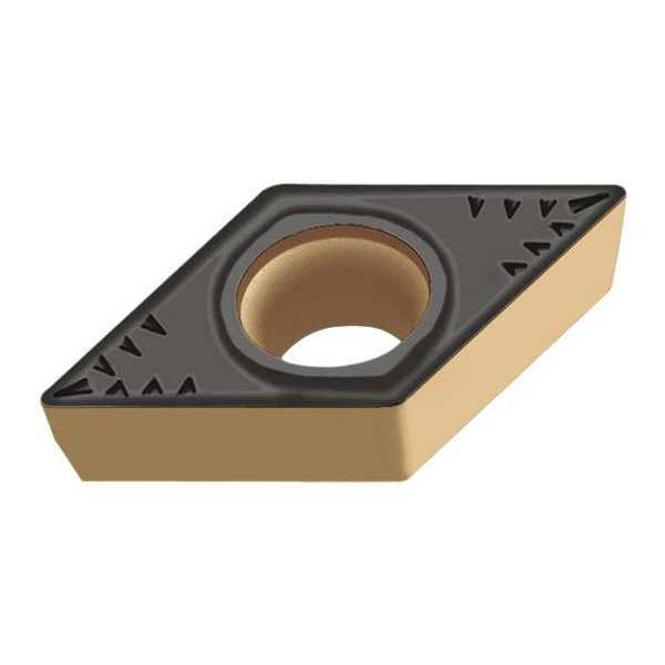 Diamond Turning Insert, Diamond, 3/8 in, DCMT, 55  Degrees, 1/64 in, Carbide
