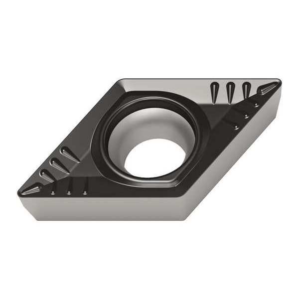 Diamond Turning Insert, Diamond, 3/8 in, DCMT, 55  Degrees, 3/64 in, Carbide