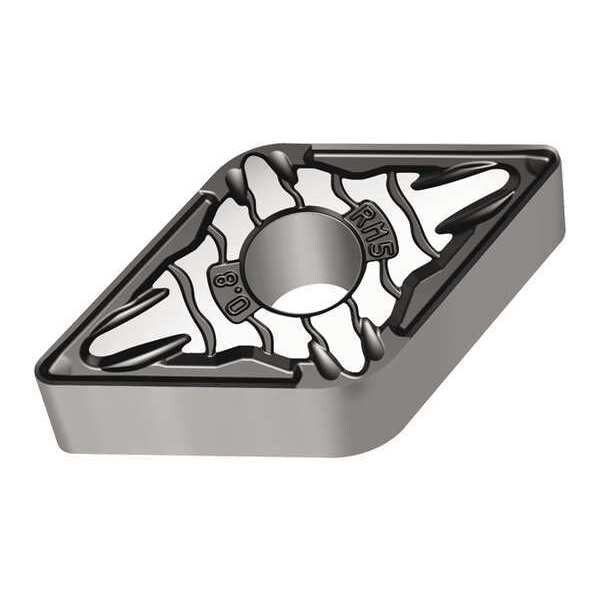 Diamond Turning Insert, Diamond, 1/2 in, DNMG, 55  Degrees, 1/32 in, Carbide