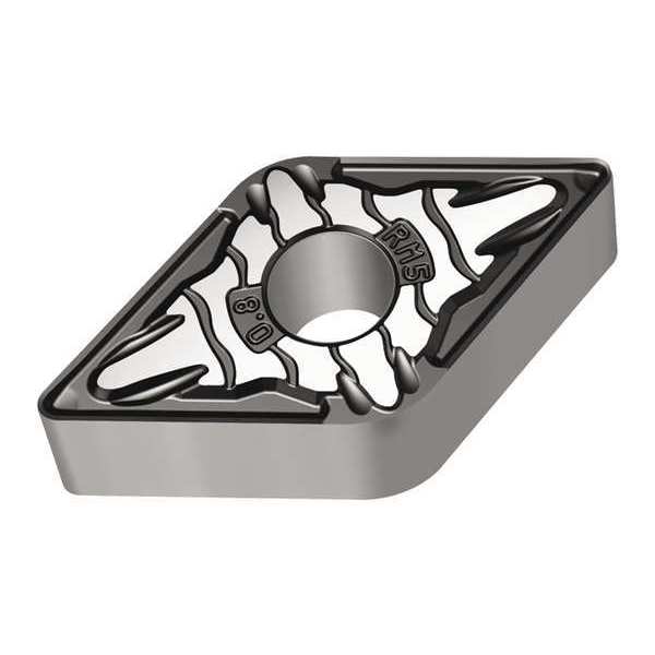 Diamond Turning Insert, Diamond, 3/8 in, DNMG, 55  Degrees, 1/32 in, Carbide