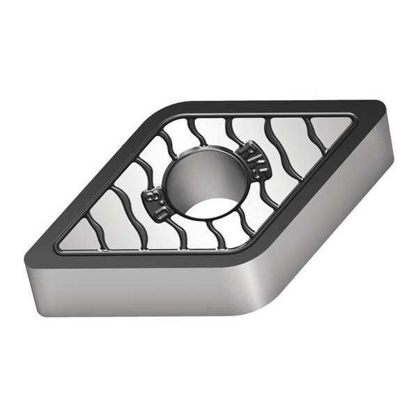 Diamond Turning Insert, Diamond, 3/8 in, DNMA, 55  Degrees, 1/32 in, Carbide